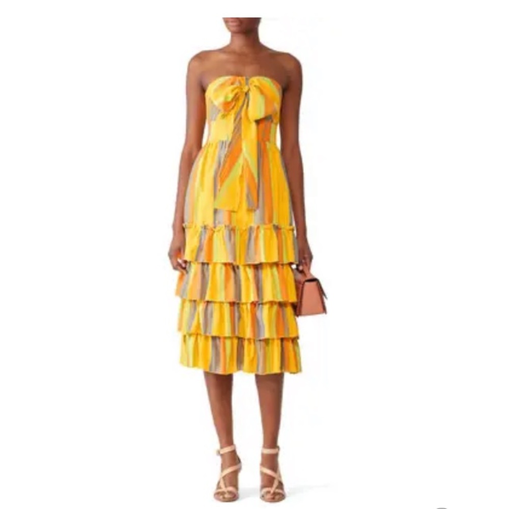La Madison Talulah Strapless‎ Imperial Midi Dress, Size M